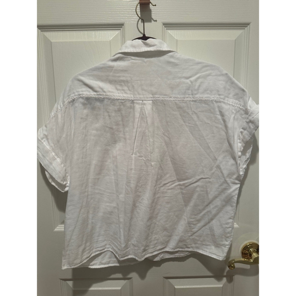 Women's Banana Republic Shirt Size L White - Picture 3 of 3